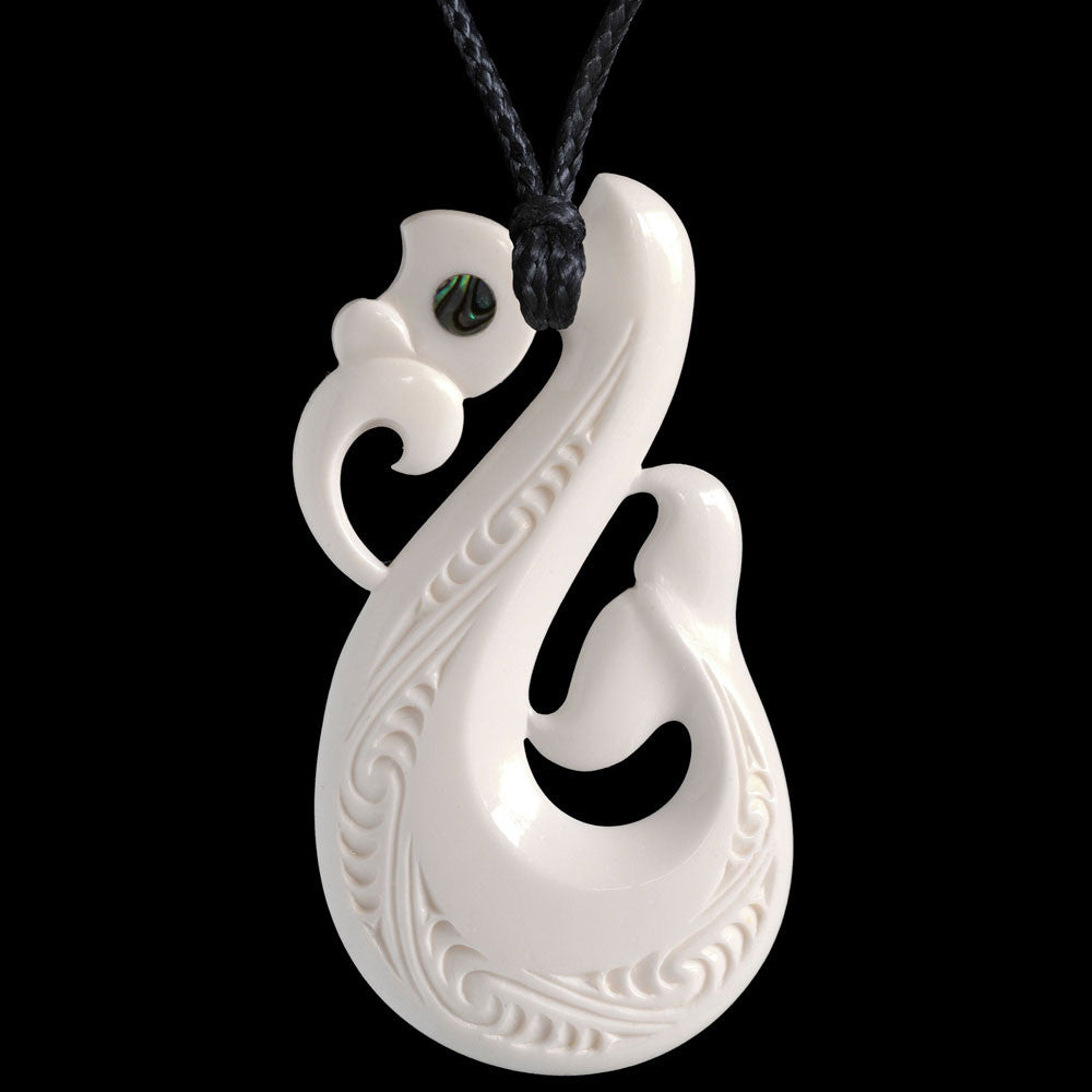 Carved Bone Maori Manaia Necklace Pendant – The Bone Art Place