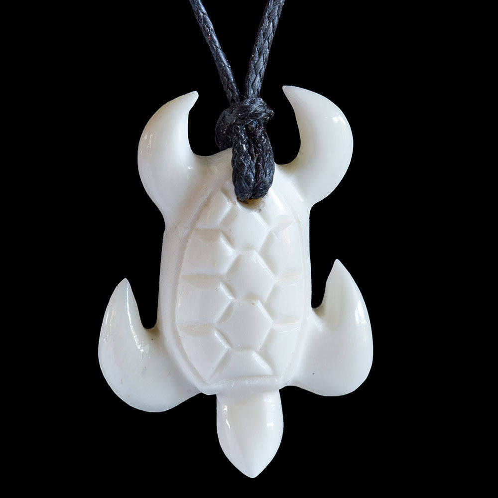 Bone deals turtle necklace