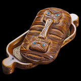 Carved Wooden Tiki Wakahuia