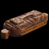 Carved Wooden Tiki Wakahuia