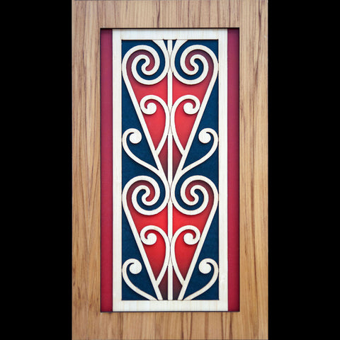Wooden Kowhaiwhai Panel