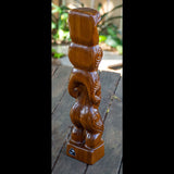 Large Wooden Maori Style Tekoteko Sculpture