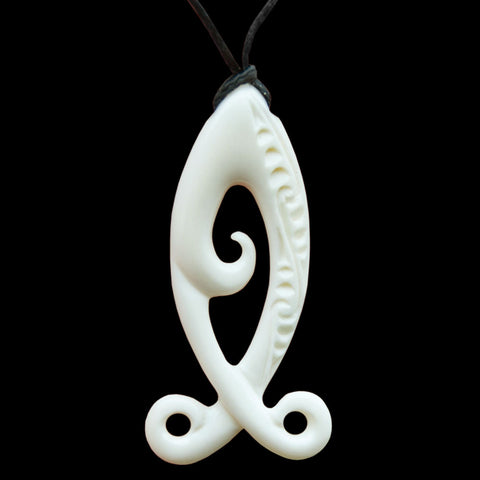 Maori Style Christian Fish Necklace