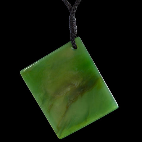 Large New Zealand Jade Drop Pendant by Samuel Potter