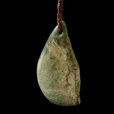 NZ Jade Free Form Pendant by Madelyne Gourdin