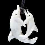 Playing Dolphins Pendant by Len Kay