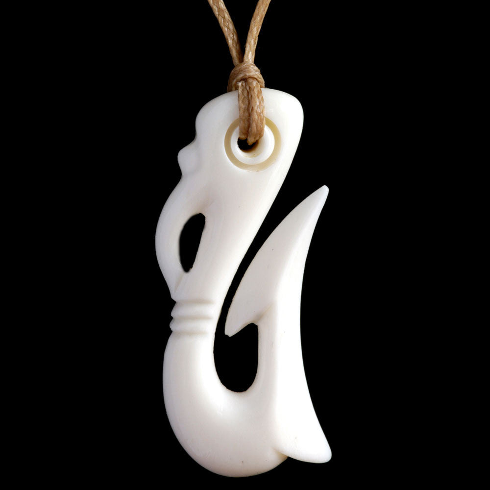 Small SRV Matau Bone Carving Necklace – The Bone Art Place