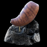 Traditional Maori Nguru Flute Carved In Native wood by Alex Sands