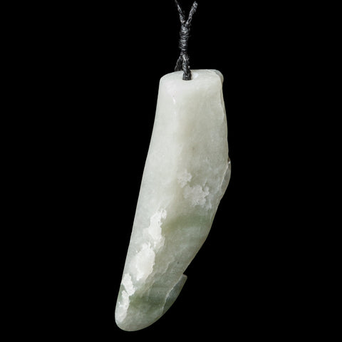 Siberian white Jade Shard, hand-crafted pendant by Nick Balme