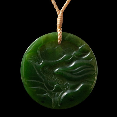 Jade disc, one-off, exquisite art piece by Nick Balme