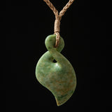 Pikorua - twist, handcrafted jade pendant by Alex Sands