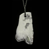 Contemporary Jade drop pendant, hand-crafted