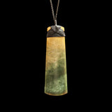 Large Jade Hei Toki handcrafted Pendant by Raegan Bregman