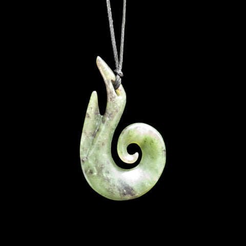 Jade Koru Matau with Koru by Shaun Gardiner