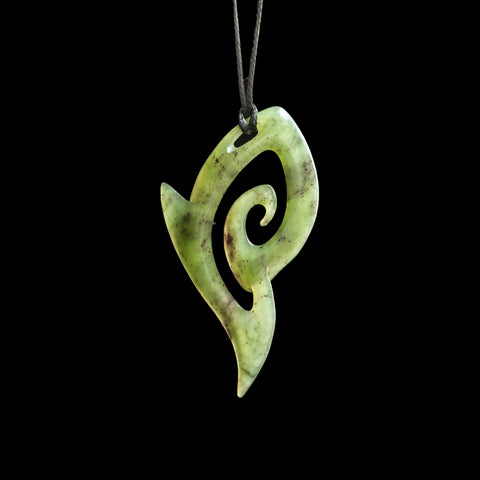 Jade Koru Pendant by Shaun Gardiner