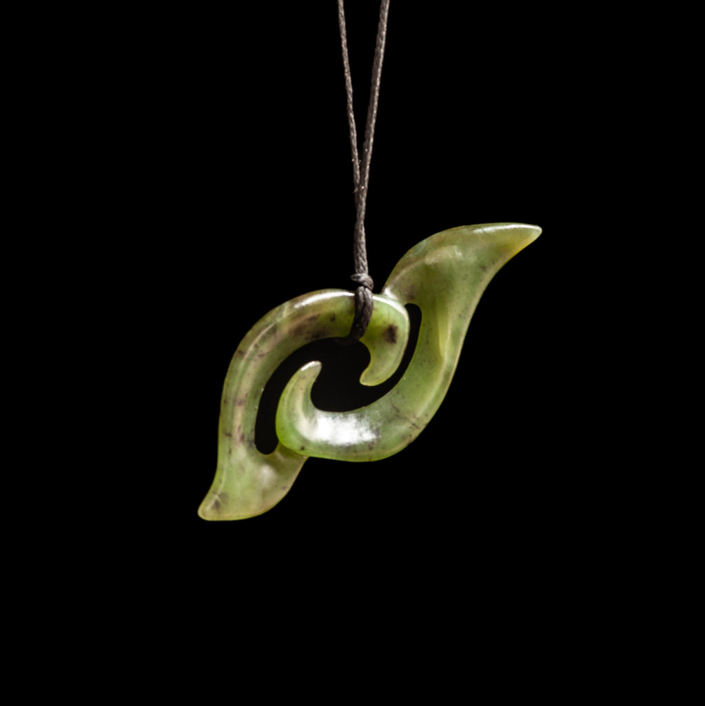Maori Style New Zealand Jade Koru Pendant by Shaun Gardiner – The Bone ...