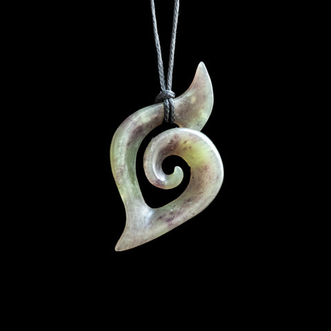 Jade Koru Pendant by Shaun Gardiner