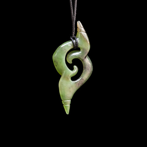 Jade Koru Pendant by Shaun Gardiner