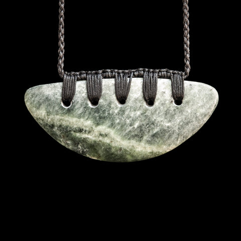 Handcarved Jade Breast Plate by Alex Sands