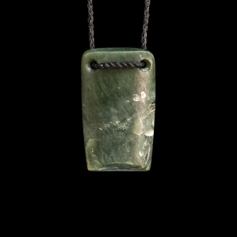 Medium Toki, handcrafted jade pendant