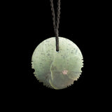 Jade disc pendant by Nick and Mady