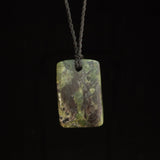 Hand carved Hei Toki bowenite pendant by Nick and Mady