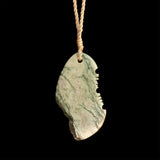 Contemporary Jade drop pendant, hand-crafted by Nick and Mady
