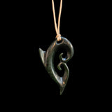Jade Koru handcrafted by Shaun Gardiner