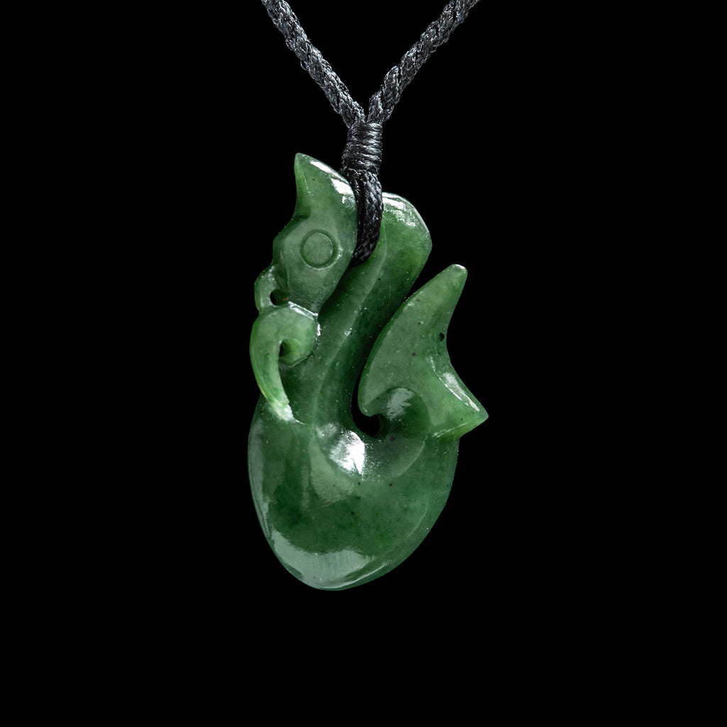 New Zealand Jade Matau Pendant – The Bone Art Place