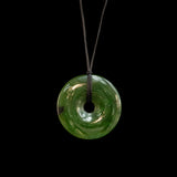 Kopae, Pi Disc handcrafted jade pendant