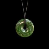 Kopae, Pi Disc handcrafted jade pendant