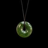 Kopae, Pi Disc handcrafted jade pendant