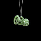 Tiny Jade Hei Tiki, handcrafted pendant