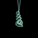 Medium Sized Triple Pikorua Twist, hand-crafted Jade Pendant