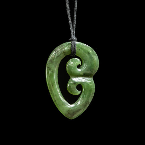 Jade Double Koru Pendant