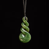Pounamu Triple Twist, handcrafted jade pendant