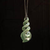 Pikorua pointed triple twist, hand-crafted Jade Pendant