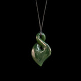 Small Pikorua Jade Twist, hand-crafted Pendant