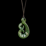 Jade Twist Double Koru Pendant