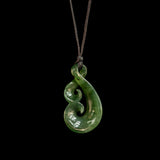 Jade Twist Double Koru Pendant