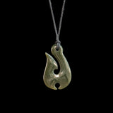 Hei Matau hook, handcrafted jade pendant