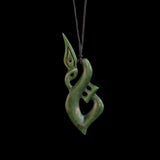 Jade manaia, handcrafted pendant