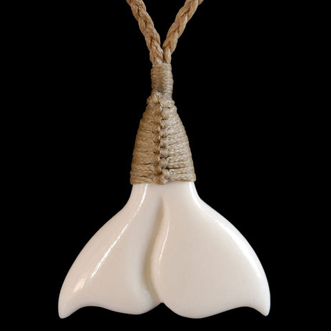 Bound Whale Tail Bone Carving