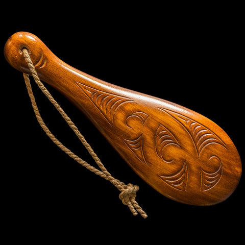 Wooden Maori Patu or war club from New Zealand