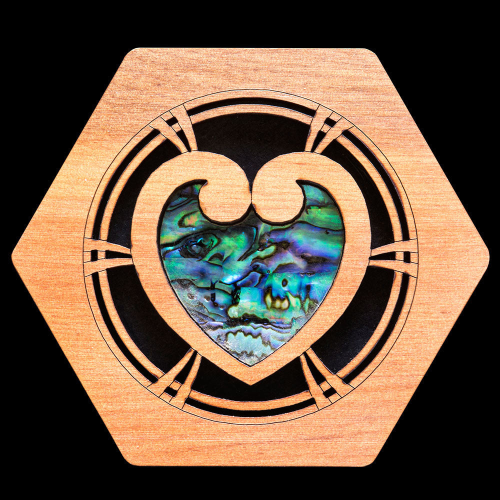 Wooden Heart Koru Gift Box – The Bone Art Place