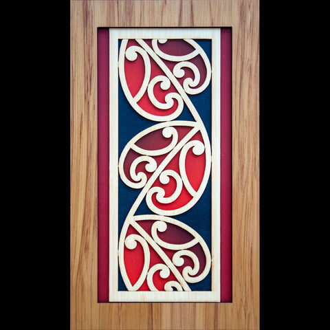 Wooden Kowhaiwhai Panel