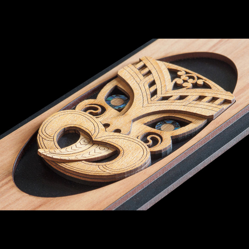 Wooden Maori Wheku Wall Art – The Bone Art Place