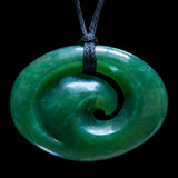 Maori Style Jade Koru Pendant by Ewan Parker