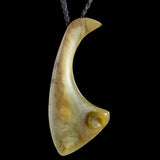 New Zealand Jade Leaf Pendant by Madelyne Gourdin