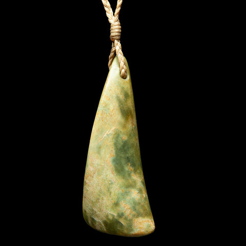 New Zealand jade drop pendant by Madelyne Gourdin